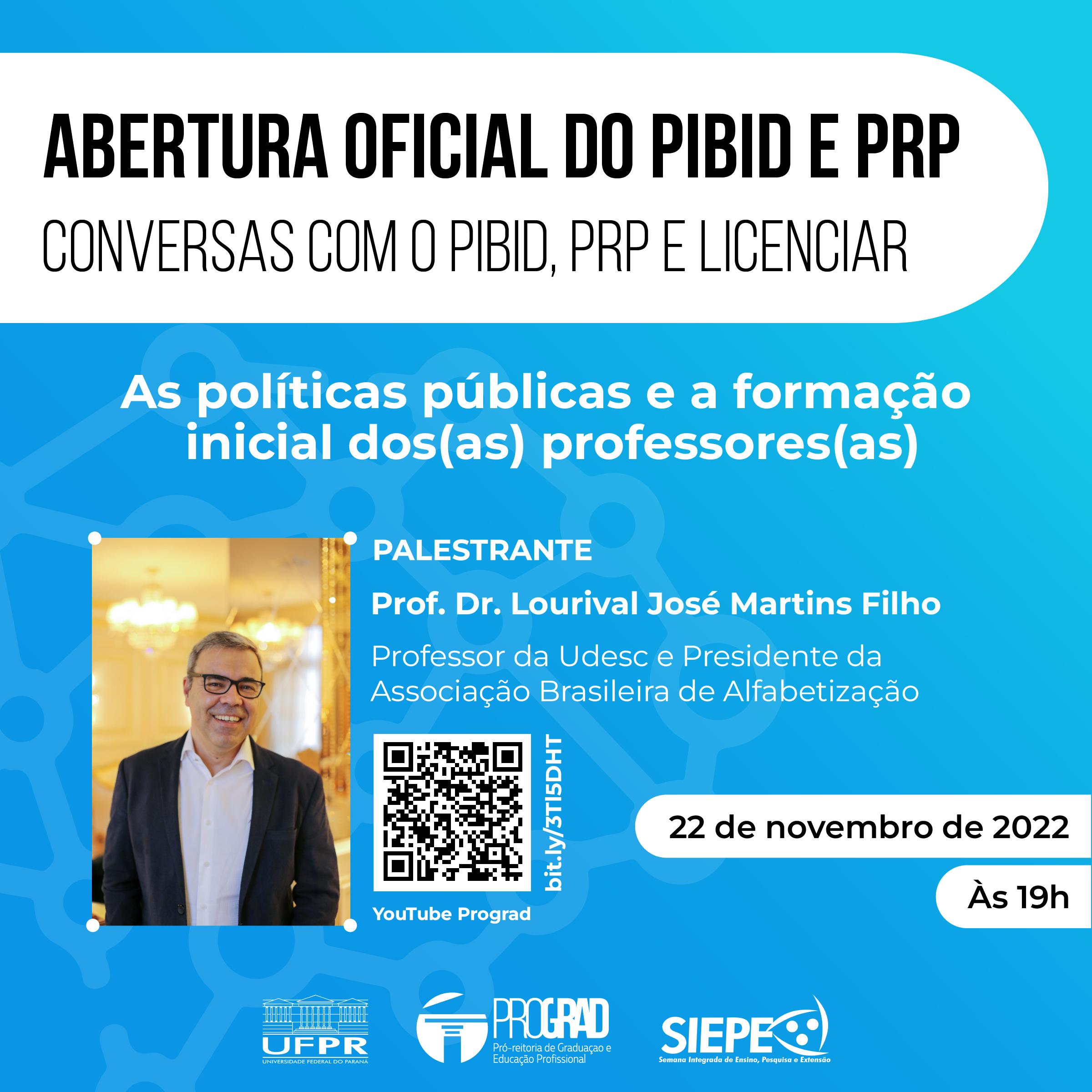 banner abertura oficial do PIBID e PRP